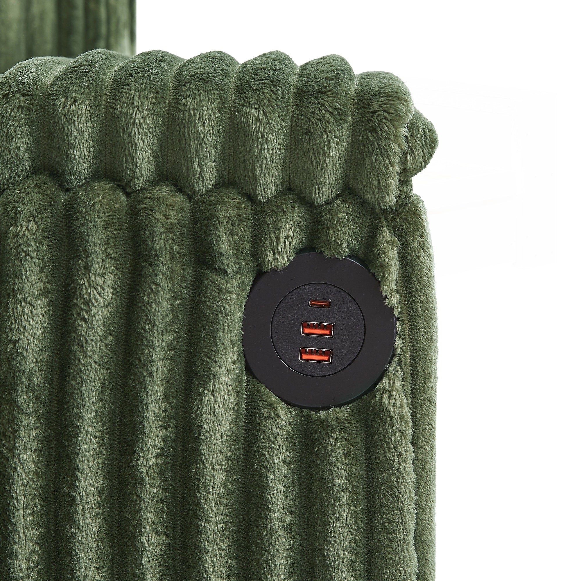 Canapé 4 places en velours côtelé de 133 pouces