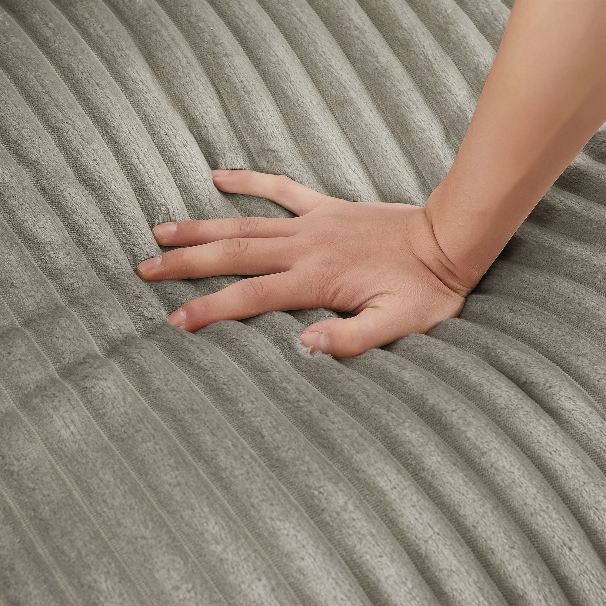 Canapé 4 places en velours côtelé de 133 pouces