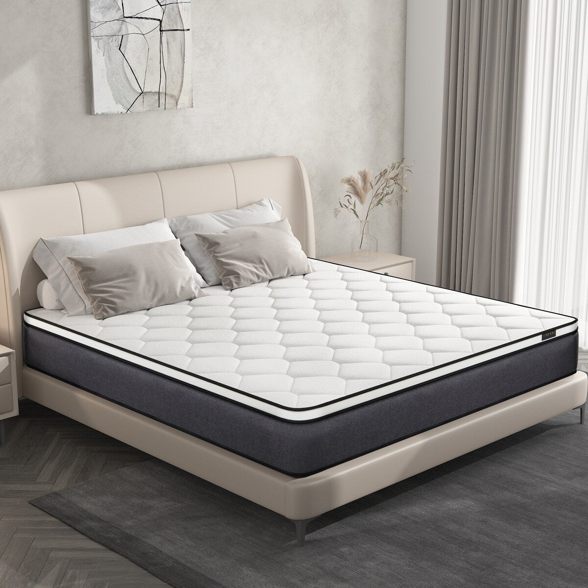 Matelas hybride en mousse à mémoire de forme de 14 pouces