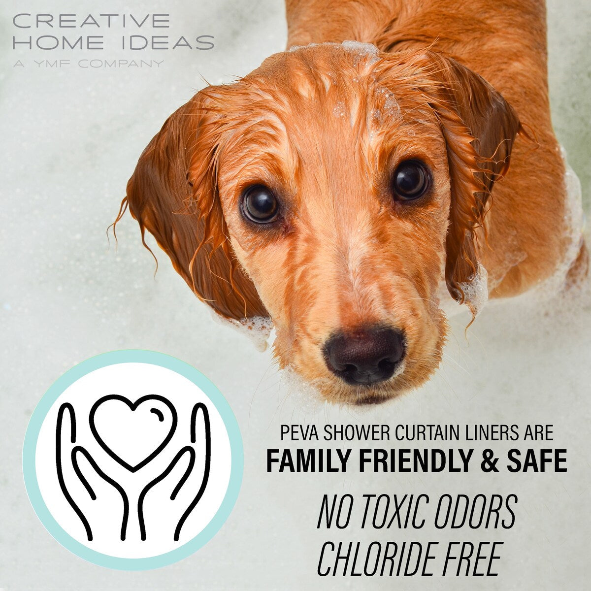 Ensemble de bain/douche 14 pièces : rideau de douche ombré, crochets et doublure PEVA