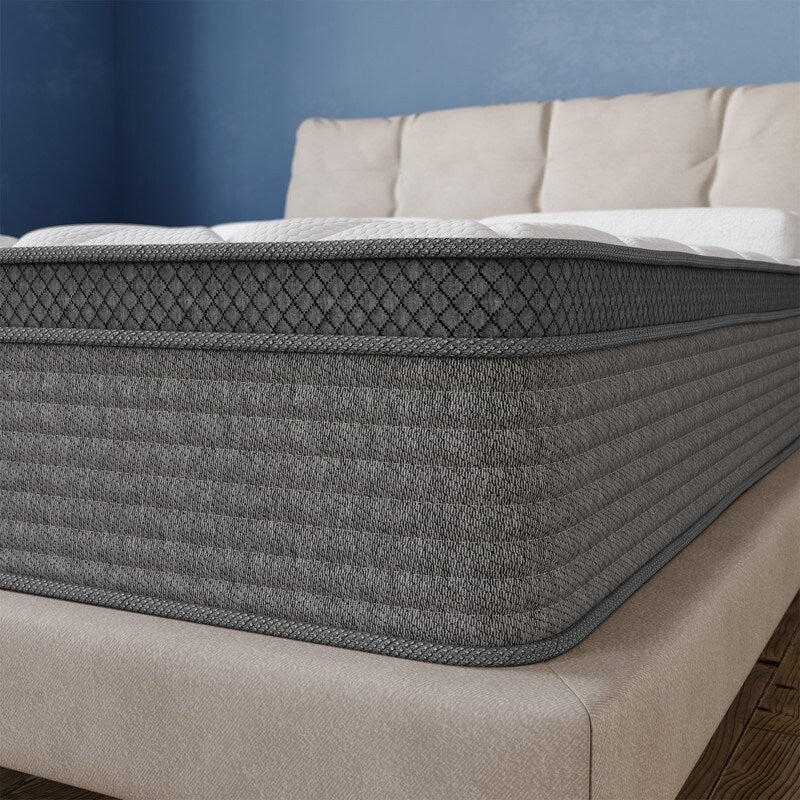 Matelas à ressorts ensachés ensachés en mousse à mémoire de forme et gel rafraîchissant de 14 po, isolant les mouvements, emballé individuellement pour soulager les maux de dos et rafraîchir