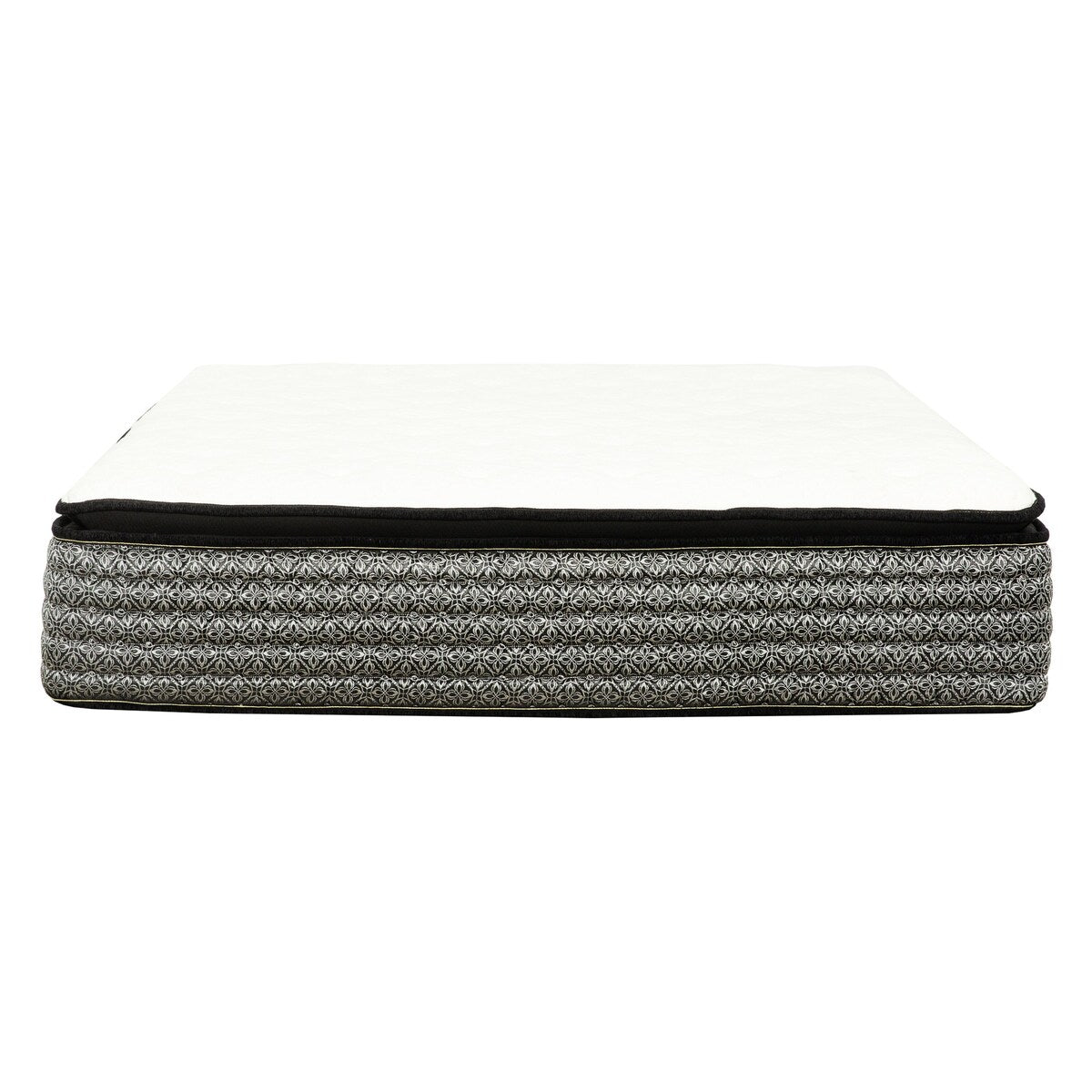 Matelas hybride à ressorts ensachés de 14 po, matelas à plateau-coussin Euro en mousse à mémoire de forme et gel