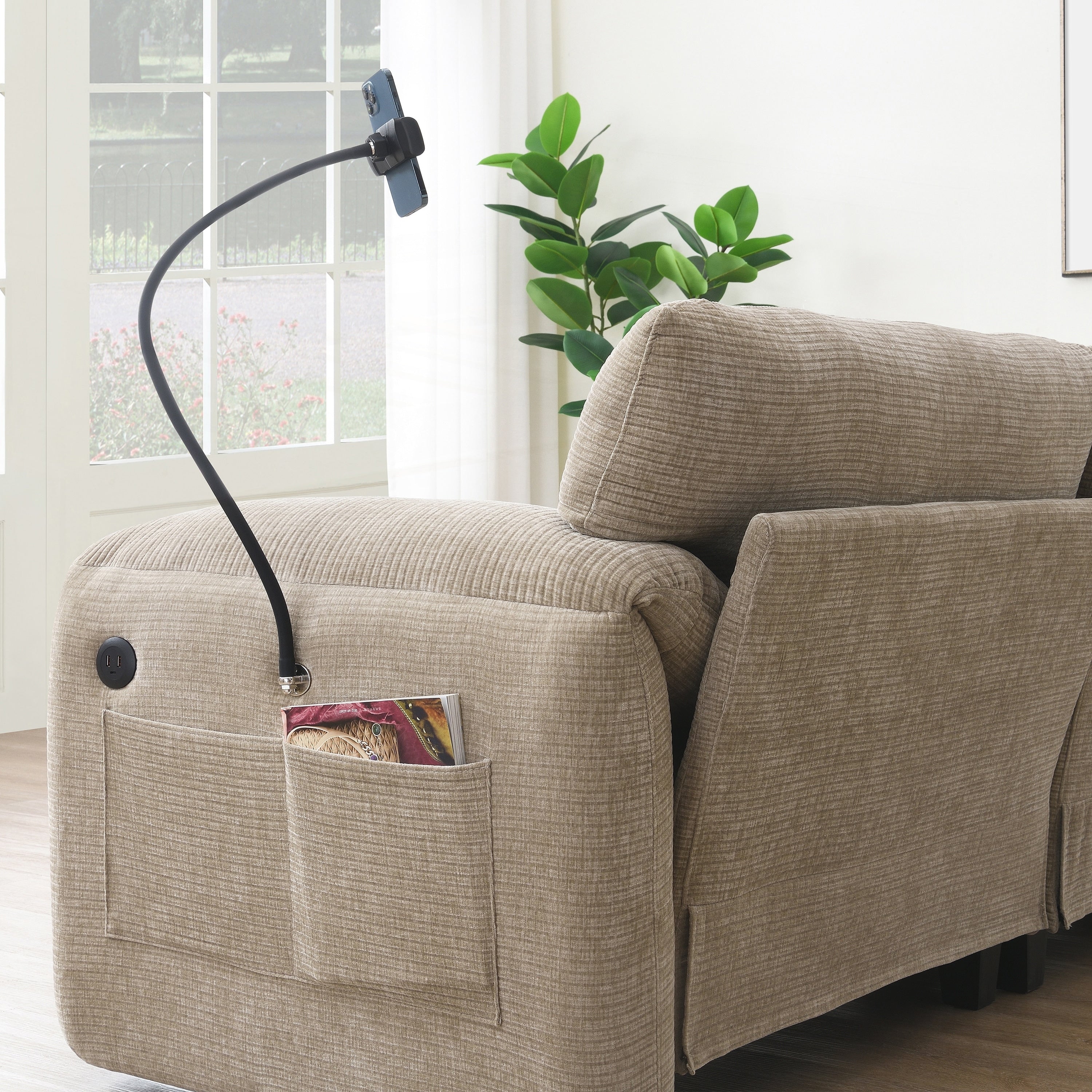 Canapé sectionnel modulaire de 140 pouces