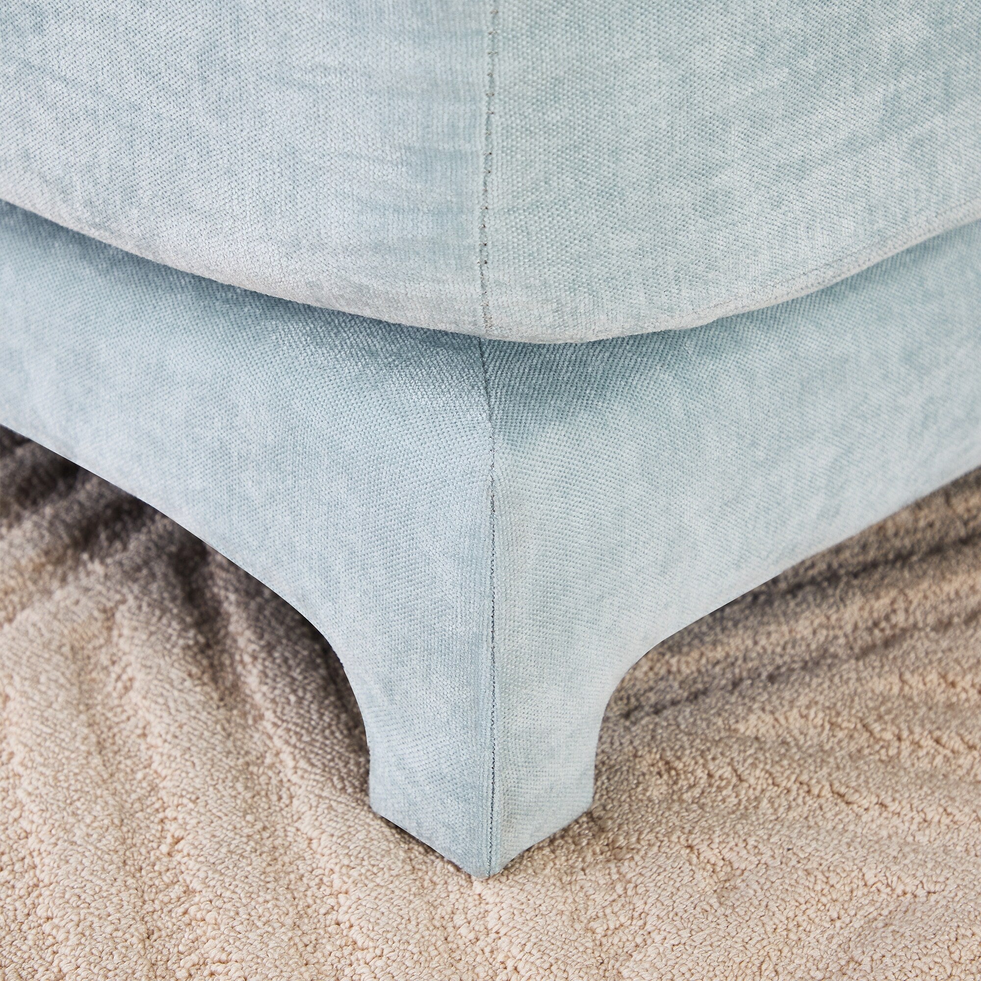 Canapé 6 places en chenille 141,7 avec base ergonomique en bois et éponge haute résilience pour le salon