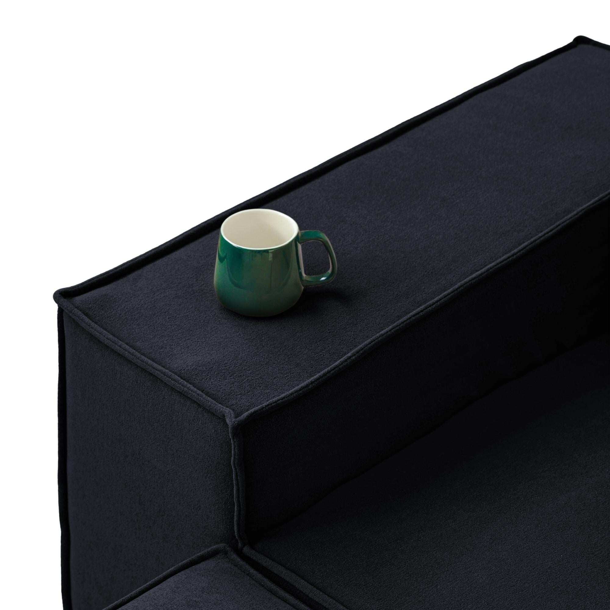 Canapé sectionnel modulaire en U 149, canapé rembourré 6 places, combinaison libre