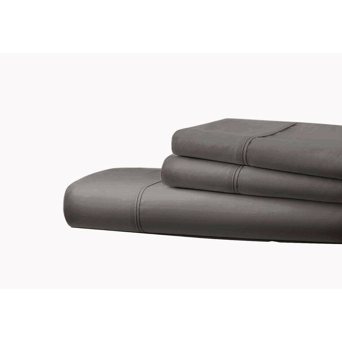 Draps doux en coton égyptien, série 1800, 6 pièces, poches profondes, 4 taies d'oreiller