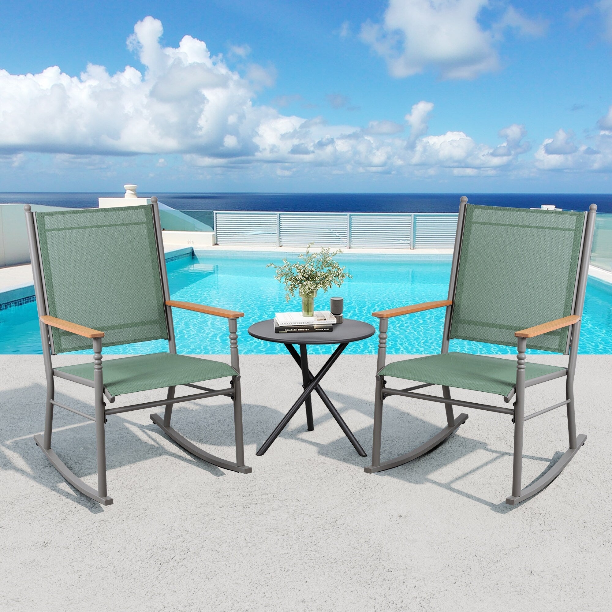 Chaises à bascule d'extérieur pour 2 personnes