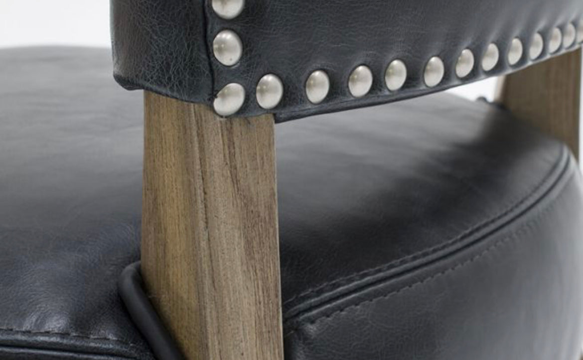 Chaise en cuir Duke