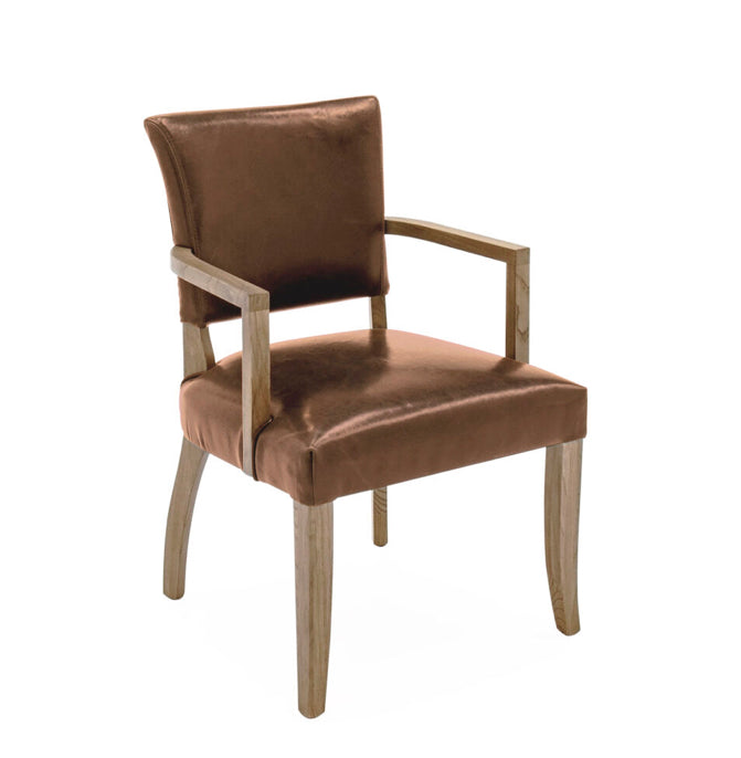 Chaise de sculpteur en cuir Duke