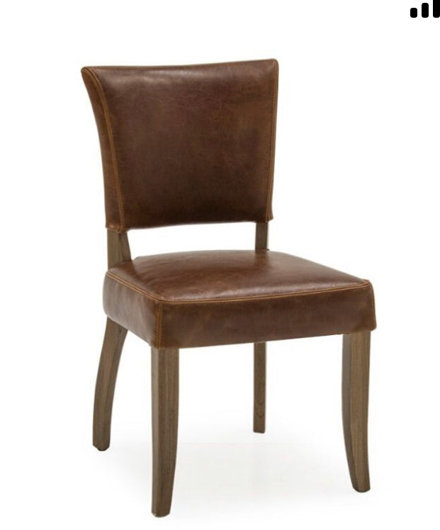Chaise en cuir Duke