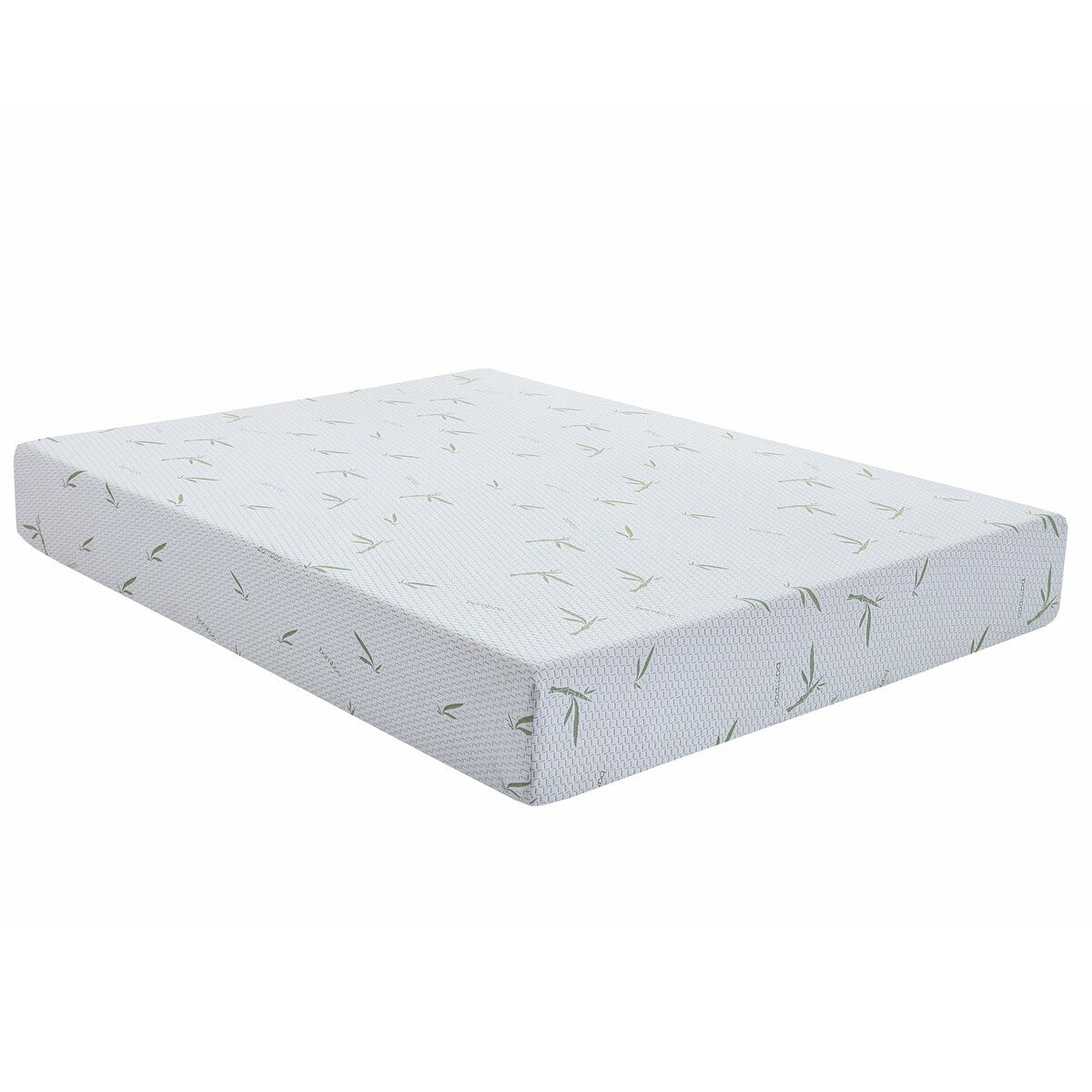 Matelas en mousse à mémoire de forme de 10 pouces, fermeté moyenne, avec housse en bambou, certifié CertiPUR-US