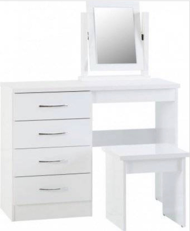 Ensemble de coiffeuse blanche Nevada