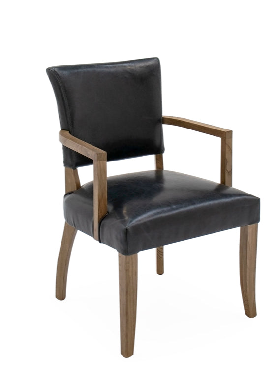 Chaise de sculpteur en cuir Duke