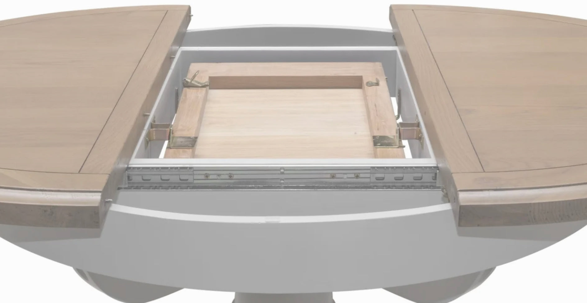Table à manger ronde extensible Eden 1,1 m – 1,5 m