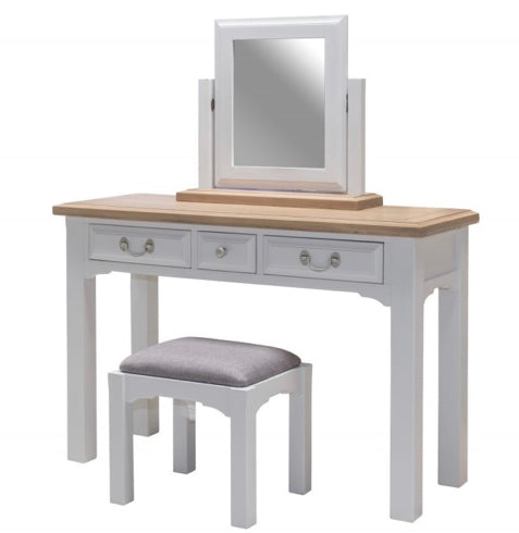 Coiffeuse, miroir et tabouret Eden