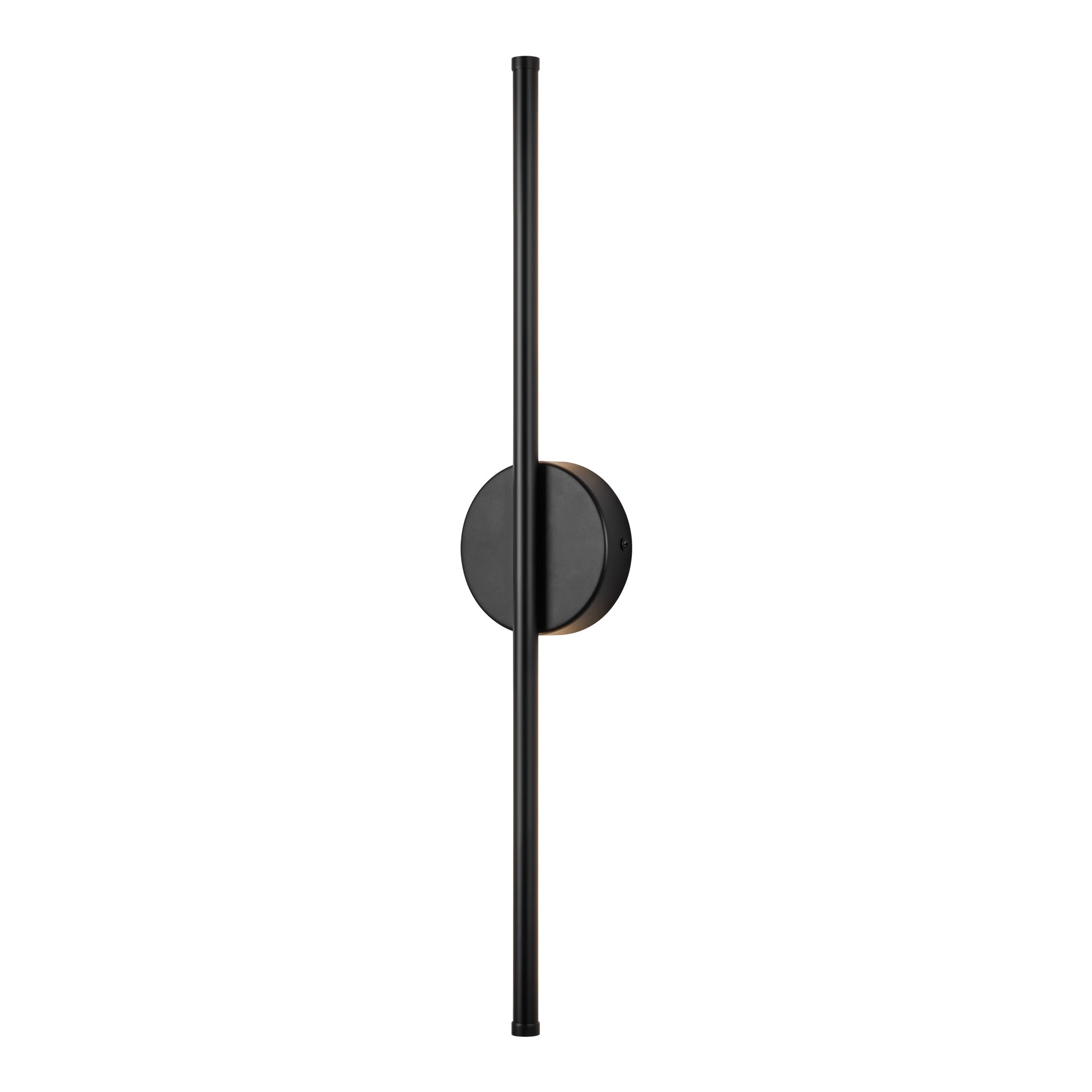 Applique murale linéaire moderne à 1 ampoule, noire/dorée/nickel, à LED, à intensité variable, pour salle de bain
