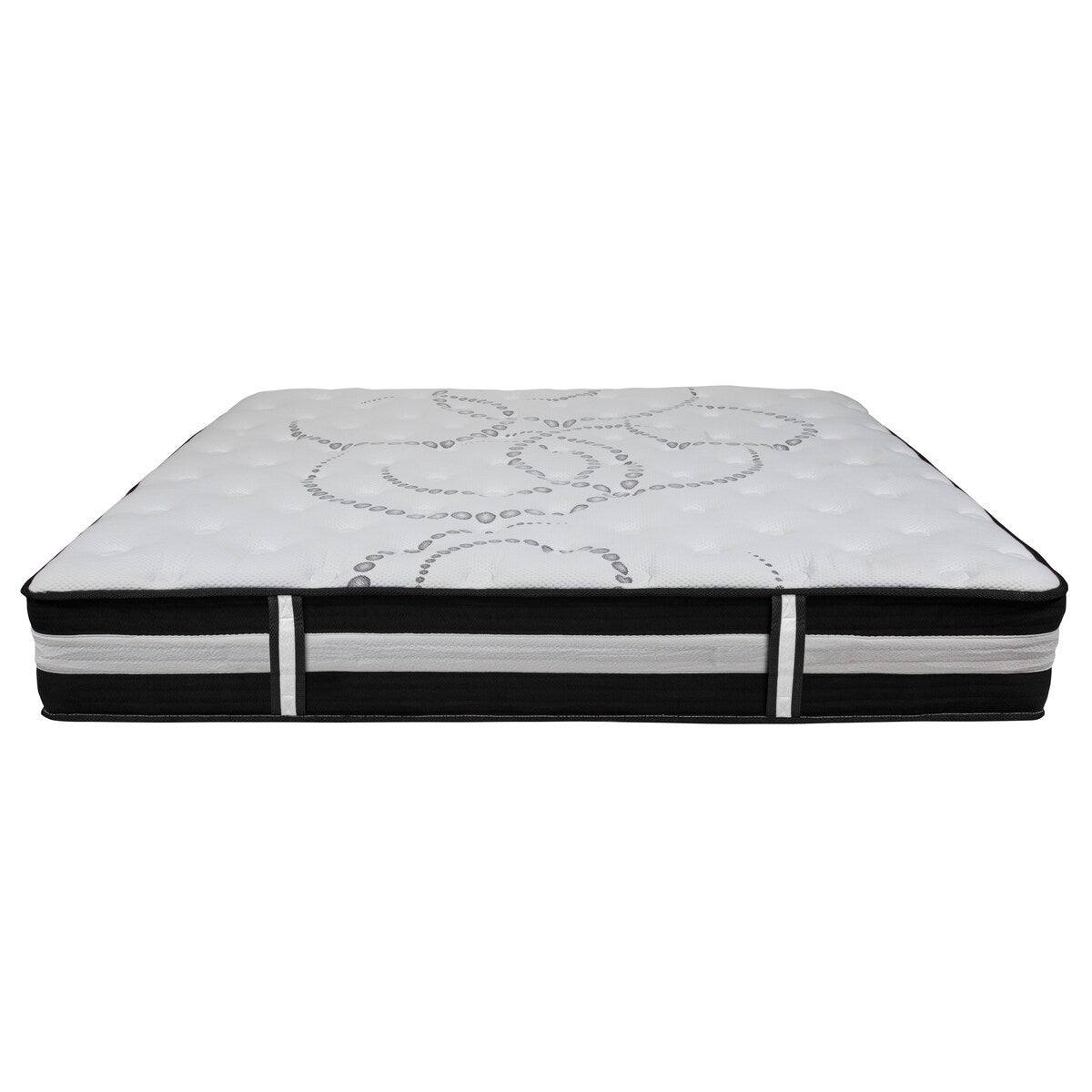 Matelas 12 mousses et ressorts ensachés, matelas en boîte - Matelas haut de gamme - Blanc