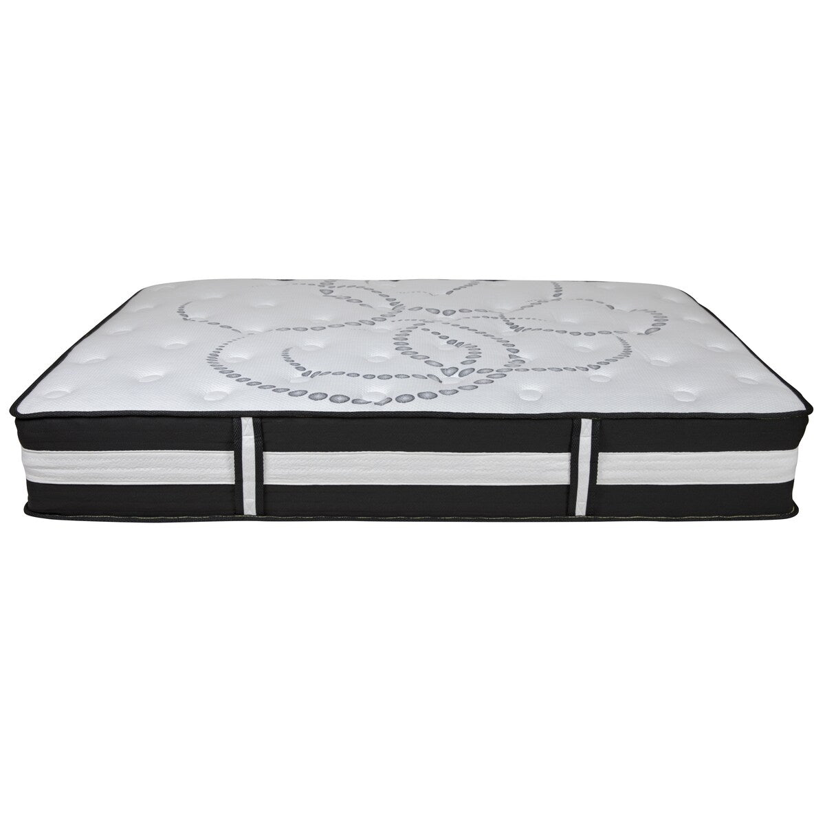 Matelas 12 mousses et ressorts ensachés, matelas en boîte - Matelas haut de gamme - Blanc
