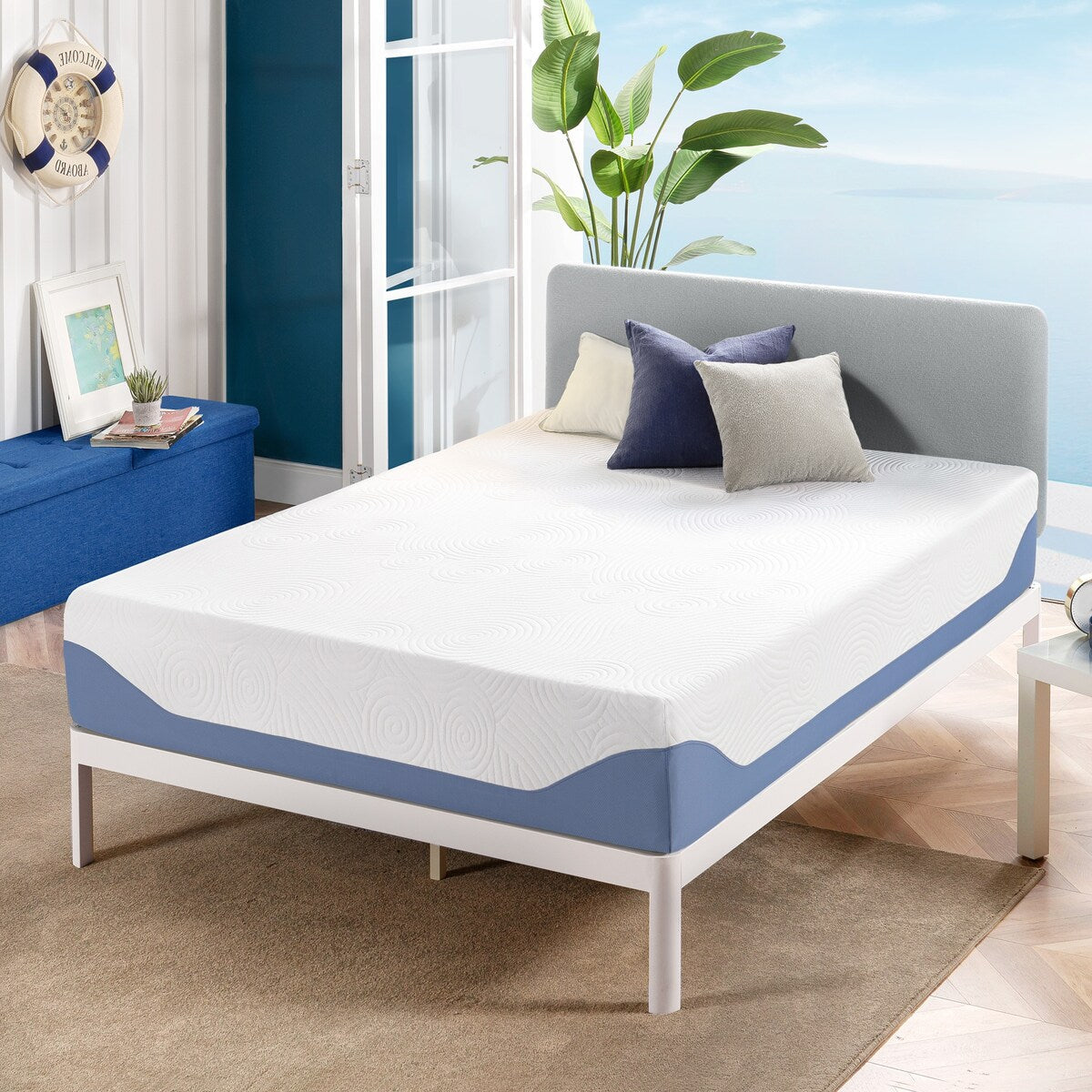 Matelas en mousse à mémoire de forme de 12 pouces avec housse de qualité supérieure