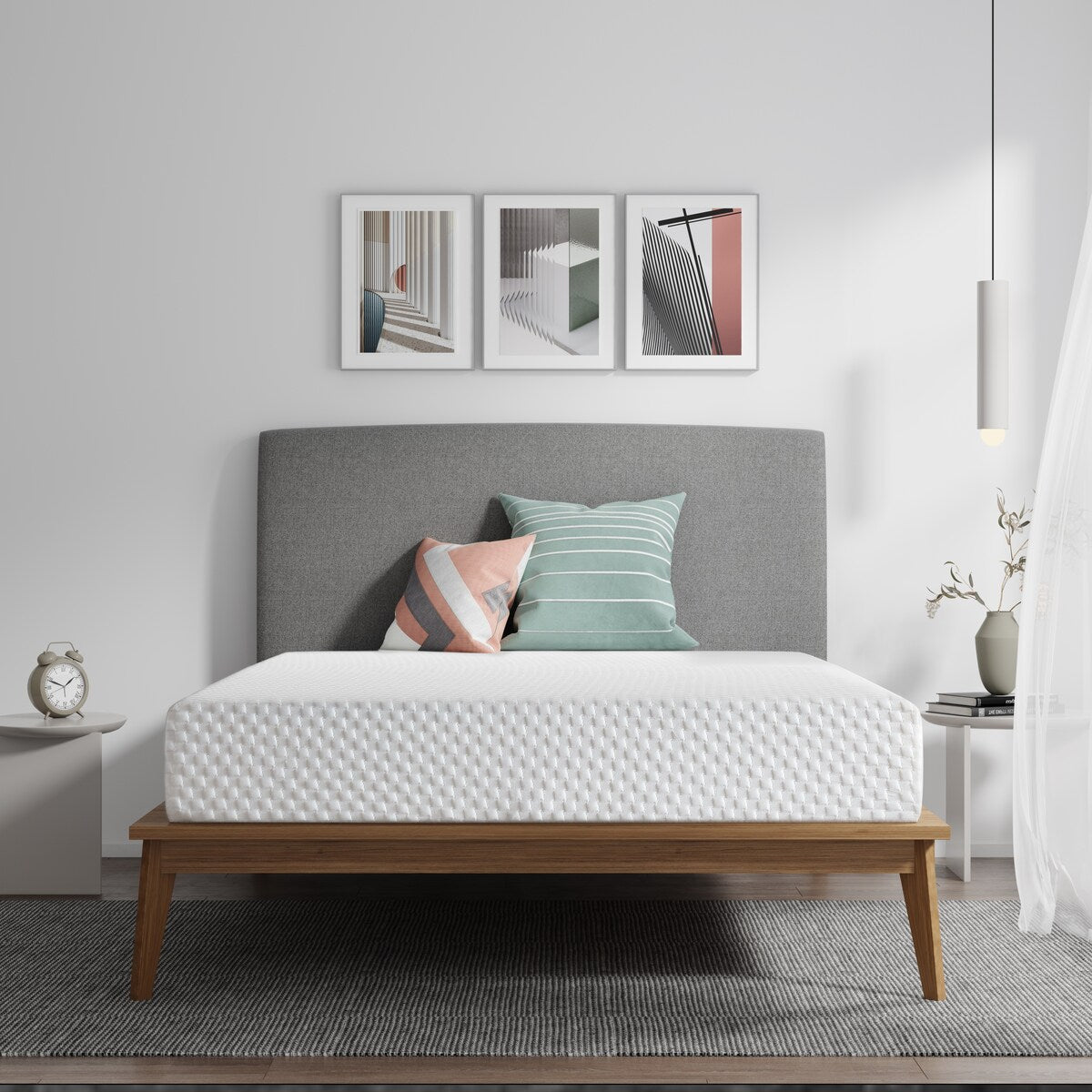 Matelas en mousse à mémoire de forme gel 10 pouces, confort moyen