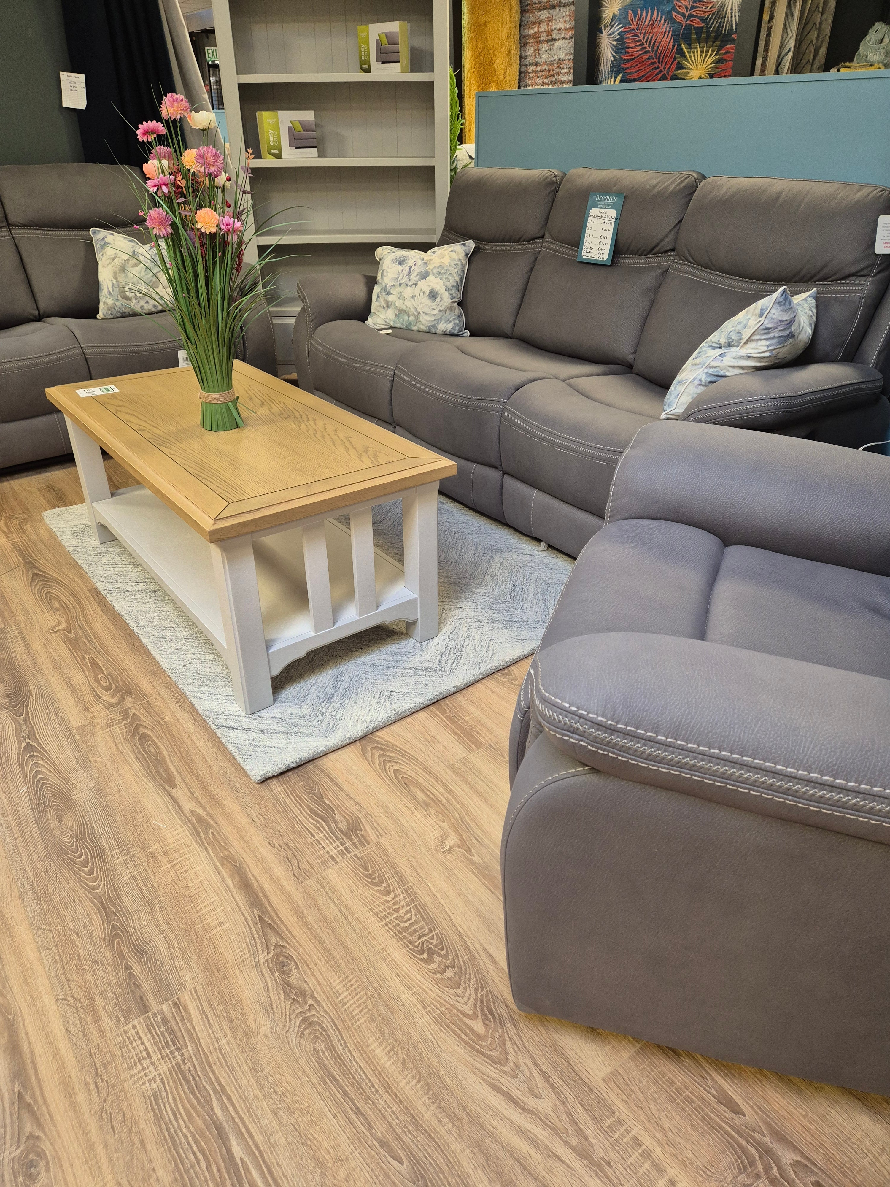 Ensemble de fauteuils inclinables en tissu lavable