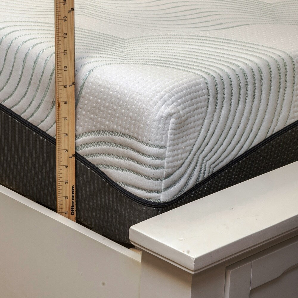 Matelas en mousse à mémoire de forme Harmony by Integrity Bedding Sleep-o-nomics 10 pouces California King size - Blanc cassé