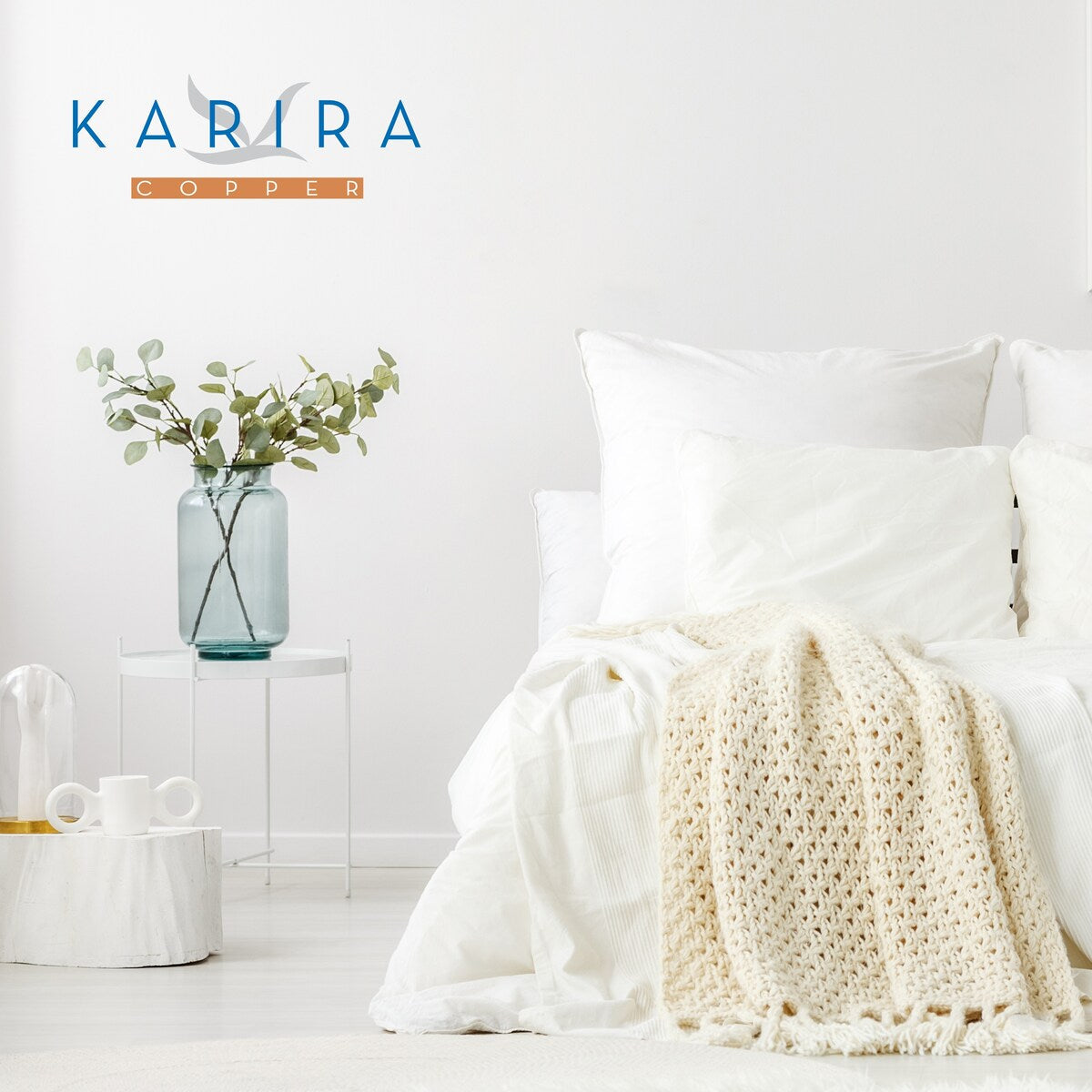 Karira Copper - Viscose de bambou infusée d'ions cuivre - Queen 15