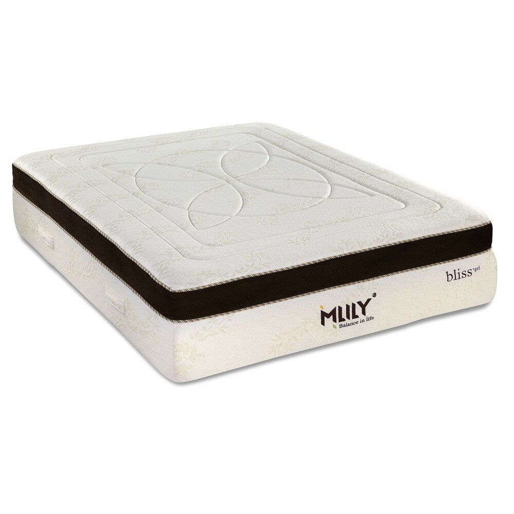 Matelas en mousse à mémoire de forme gel Mlily Bliss de 15 pouces pour lit queen size