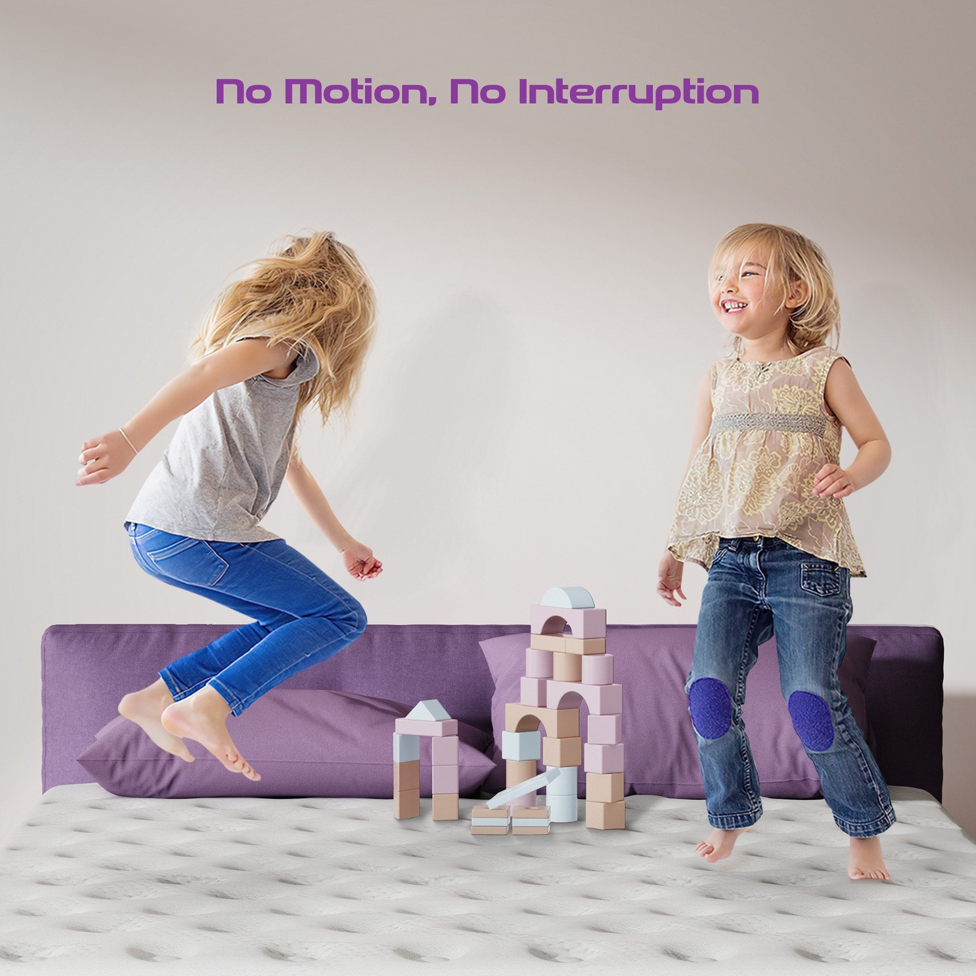 Matelas hybride à ressorts ensachés et mousse à mémoire de forme de 10 pouces, matelas à plateau-coussin
