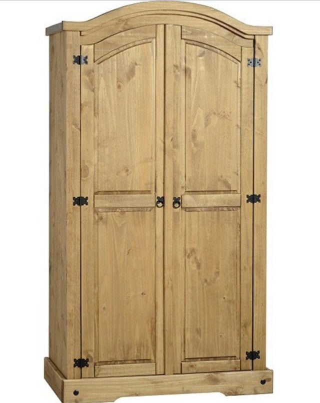 Armoire Corona en pin mexicain à 2 portes