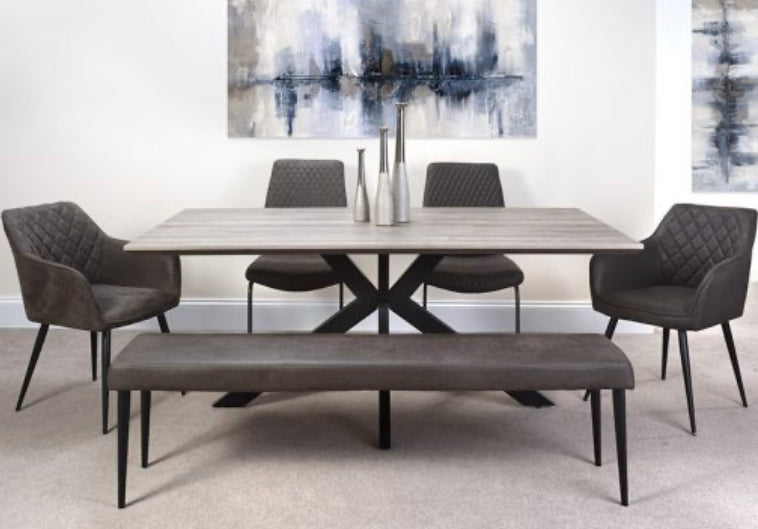 Table Manhattan avec pieds en araignée