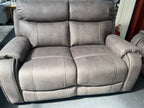 Fauteuil inclinable Kester en tissu gris lavable