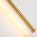 Applique murale linéaire moderne à 1 ampoule, noire/dorée/nickel, à LED, à intensité variable, pour salle de bain
