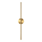 Applique murale linéaire moderne à 1 ampoule, noire/dorée/nickel, à LED, à intensité variable, pour salle de bain
