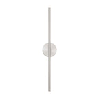 Applique murale linéaire moderne à 1 ampoule, noire/dorée/nickel, à LED, à intensité variable, pour salle de bain
