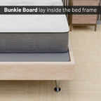Planche de couchage entièrement assemblée de 1,5 pouce pour support de matelas/lit, lot de 2 - Gris