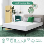 Matelas de lit de 10 pouces avec mousse CertiPUR-US pour un sommeil de soutien, plus frais et un soulagement de la pression