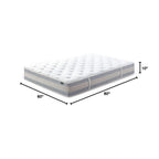 Matelas hybride matelassé Comfort Support de 10 pouces, ressorts ensachés pour une isolation optimale des mouvements, soutien des bords, Queen, blanc