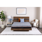 Matelas double 10 pouces en mousse à mémoire de forme gris charbon infusé de gel