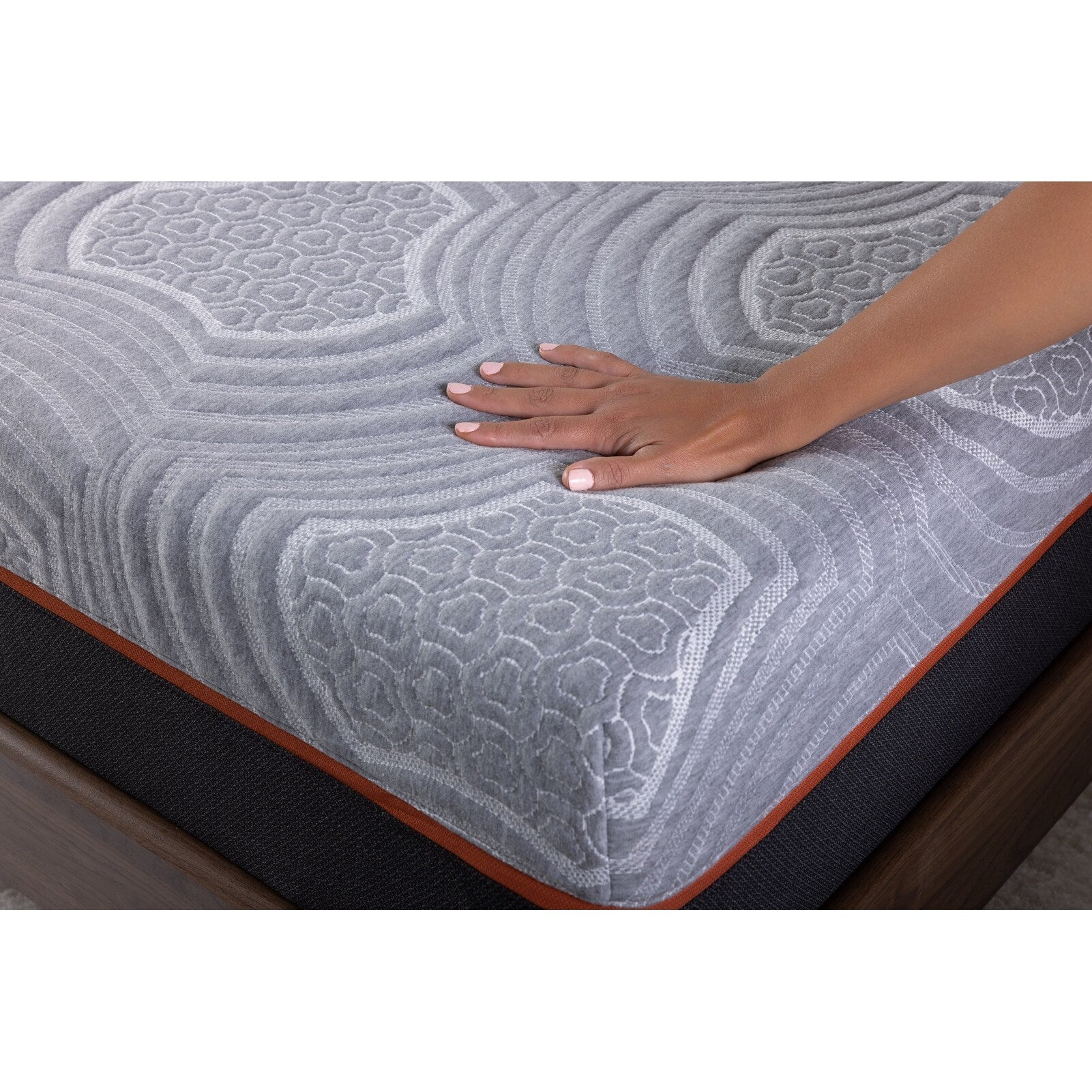 Matelas double 10 pouces en mousse à mémoire de forme gris charbon infusé de gel