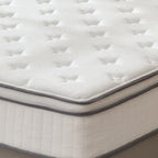 Matelas double 10 pouces, matelas hybride double, matelas à ressorts ensachés en mousse à mémoire de forme, matelas à faible transfert de mouvement dans une boîte