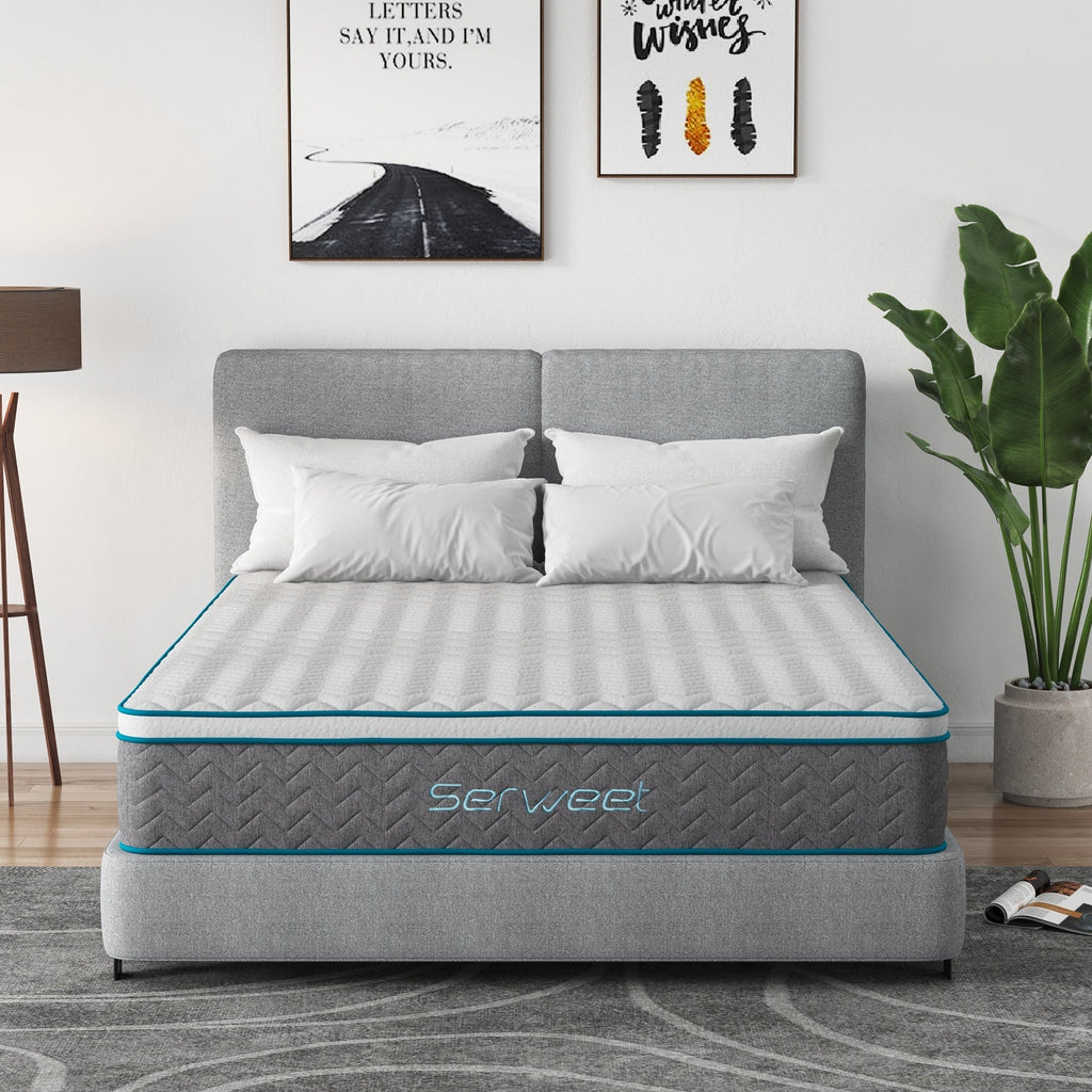 Matelas hybride de luxe en mousse à mémoire de forme de 10 pouces