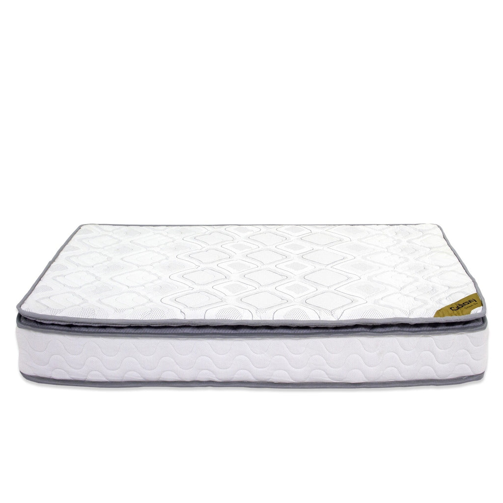 Matelas à ressorts ensachés en mousse moyennement ferme de 9 pouces, entièrement assemblé, bon pour le dos.