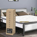 Matelas à ressorts ensachés en mousse moyennement ferme de 9 pouces, entièrement assemblé, bon pour le dos.