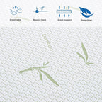 Matelas en mousse à mémoire de forme 10 pouces / Mousse gel rafraîchissante / Soulagement de la pression / Certifié CertiPUR-US / Lit-en-boîte