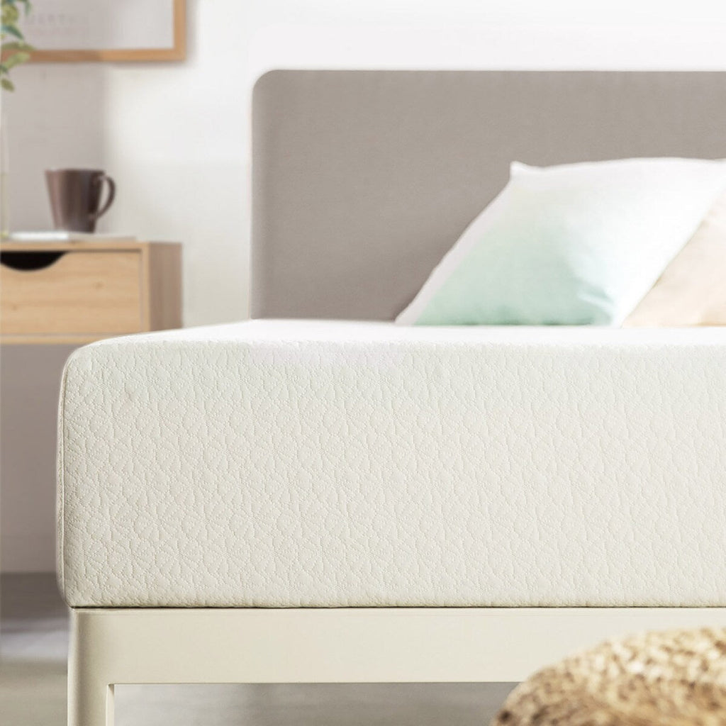 Matelas en mousse à mémoire de forme au thé vert de 10 pouces