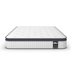 Matelas hybride Euro Top en mousse à mémoire de forme et ressorts ensachés de 10 pouces, matelas dans une boîte