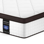 Matelas haut de gamme en mousse à mémoire de forme et ressorts ensachés de 25 cm, Eruo Top Mattress