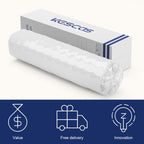 Matelas à plateau-coussin de 10 pouces pour lit simple, double ou queen size, matelas hybride en mousse à mémoire de forme et ressorts ensachés
