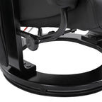 Fauteuil de massage à vibrations à 10 points, pivotant et inclinable, en cuir PU, avec dossier réglable, repose-pieds et télécommande
